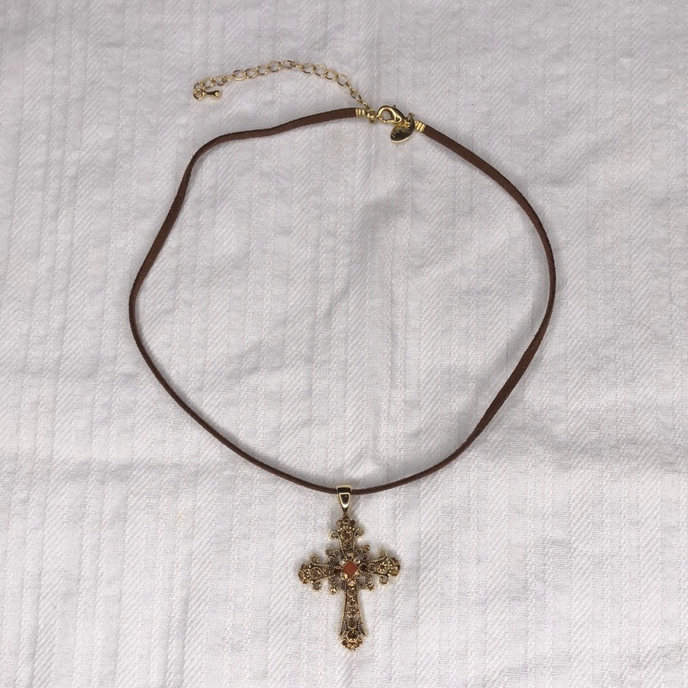 Lia Sophia Cross Necklace